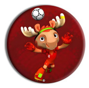 2026 FIFA World Cup Maskot Tecknad Pin, 44mm, Märke-4