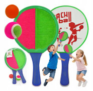 Racketspelset 2 i 1 paddlar FÅNGA BOLL fångare kardborreband två BOLLAR