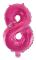 Sifferballonger hot pink, 41 cm