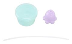 Spillsäker Mjuk Silikon Bläckfisk Sugrör Sippy Cup Lock för Spädbarn Småbarn Barn Lila