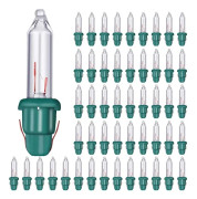 [11D] Ersättningslampor för julbelysning - Minilampor 2,5 V Miniglaslampor med sockel, 0,17 ampere, 0,425 watt klar