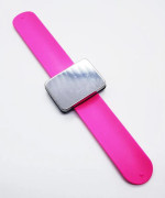 Magnetisk blandningspalett med silikonarmband, lättrengjord kosmetika- och nagelfärgsblandningsverktyg, salongsanvändning Rose Pink