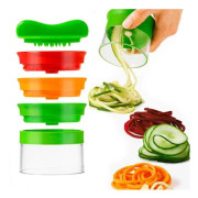 Spiral grönsaksskärare, 3 i 1 grönsaksspiral spagettiskärare, grönsaksspiraliserare skalare för zucchini, nudlar, spagetti