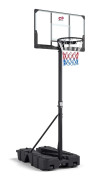 Justerbar basketkorg med hjul och förvaring