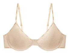 Sömlös behå med push-up-rygg, enfärgad trekantskupa, tunn och bygelfri, sexiga underkläder. color L