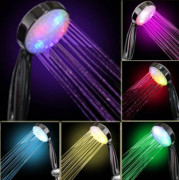 LED duschhuvud, 3-färgs temperaturkontrollerad handdusch[YJD]