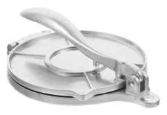 Tortillapress 8 tum Quesadillamaskin Degpress Pizzapress Rotipress Masa Roti Chapati Maker för Mjöltortilla Silver