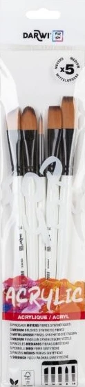 Darwi borstsats 5 st. Medium set 3