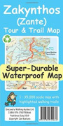 Zakynthos (Zante) Tour & Trail Map