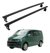 Takräcke för Volkswagen Transporter T5/T6 2003-2023 svart 2 stänger