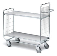 Vagn med 2 hyllor 1120x460x1380 mm