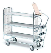 Vagn med 3 hyllor 1120x460x1270 mm