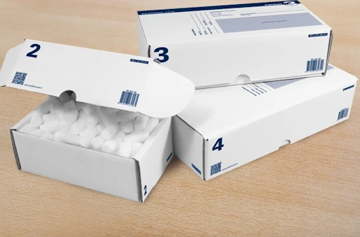 Fraktlådor 430x300x90mm, Tryckta, 5-pack