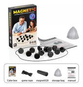 Magnetiskt schackspel Nya spel för familjen Roligt magnetiskt schackspel Black