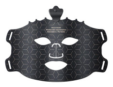 LED Foton Hem Trådlös Spektrometer Rött Ljus Mask med 7 Färger Black Gold