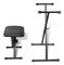 vidaXL Keyboard Stand with Stool Set Black