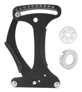 QWORK® Cykelekermätare i aluminiumlegering Cykelekrar Kalibreringsverktyg för runda ekrar platta ekrar
