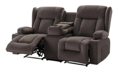 Loveseat Recliner Soffa, 96,5x168x84,7 cm, Mocka, Värme och Massage
