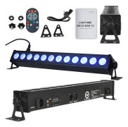 LIGHT4ME DECO BAR 12 RGB belysningslist LED-balk scenbelysning ljusdekoration fjärrkontroll 12x3W