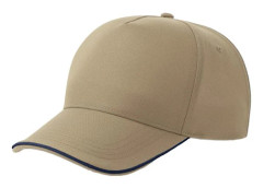 Atlantis Headwear Unisex Vuxen Recy Five Piping 5 Panel Återvunnen Strukturerad Baseballkeps