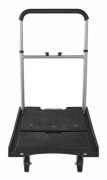 Hopfällbar Plattformsvagn, 68x49.5x11.5 cm, Justerbart Handtag, Förvaring