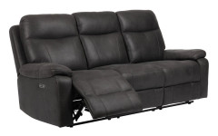 Norvian Reclinersoffa 3-sits Elektrisk - Svart