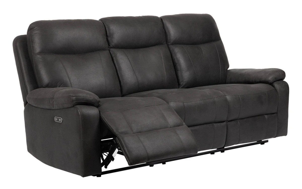 Norvian Reclinersoffa 3-sits Elektrisk - Svart