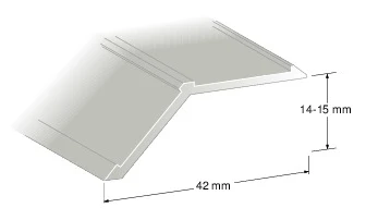 NIVÅLIST 14-15 MM SILVER 200CM FRP=12 ST NR 173 DURIWOOD | Beijerbygg Byggmaterial