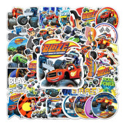 50 st Blaze och Monstermaskinerna Klistermärken Lastbil 4 hjul Skateboard Graffiti_Superpresent
