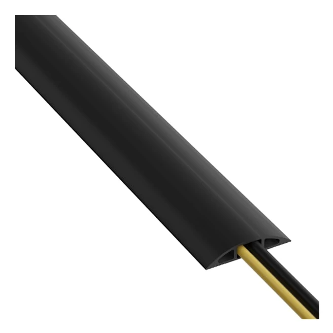 4,5 meter jordkabelskydd – Skyddar jordkablar, med en halkfri räfflad bas. Längd: 4,5 meter – Svart