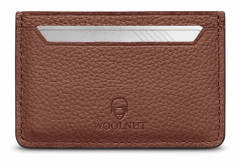 WOOLNUT CARD HOLDER ACCS COGNAC BROWN
