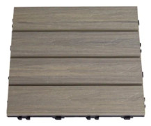Terrassplatta i komposit 30 x 30 cm 4-pack, växthusvirke, HORTUS (801-162)