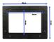 ALLNET Touch Display Tablet 10 tum zbh. ram för monteringsram, vit smal