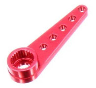 Aluminium Servo Arm för 5mm 25T Servo - Röd