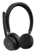 Lenovo - Headset - på örat - Bluetooth - trådlös - USB-A via Bluetooth-adapter - svart - Certifierad för Microsoft-teams