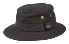 MJM Hats - Brun bucket Hatt - Ben Wax Cotton Brown 6 Bucket @ Hatstore