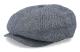 Brixton - Grå flatcap Keps - Brood Grey/Black Snap Cap @ Hatstore