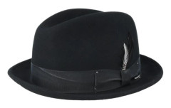 Bailey - Svart trilby Hatt - Tino Felt Wool Black Trilby @ Hatstore