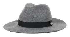 Coal - Grå trilby Hatt - Harmon Heather Grey Trilby @ Hatstore