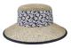 Seeberger - Beige straw Hatt - Seagras Floppy With Small Nature-Black Straw Hat @ Hatstore