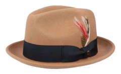 Jaxon & James - Brun trilby Hatt - Crushable Blues Pecan Trilby @ Hatstore