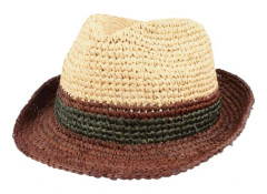 Barts - Beige trilby Hatt - Brisbane Trilby Hat Brown Straw Hat @ Hatstore