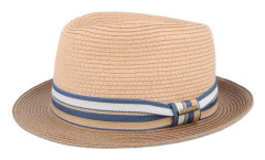 Stetson - Beige straw Hatt - Trilby Toyo Beige Straw Hat @ Hatstore