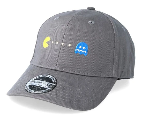 Bioworld - Grå adjustable Keps - Pac Man Grey Adjustable @ Hatstore