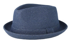 Bailey - Blå trilby Hatt - Billy Navy Trilby @ Hatstore