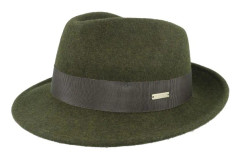 Seeberger - Grön trilby Hatt - Felt Bogart Olive Trilby @ Hatstore