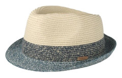 Barts - Beige trilby Hatt - Patrol Blue Trilby @ Hatstore