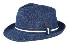 Barts - Blå trilby Hatt - Woltz Navy Trilby @ Hatstore