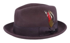 Jaxon & James - Brun trilby Hatt - Crushable Blues Brown Trilby @ Hatstore