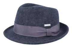 Seeberger - Grå trilby Hatt - Filzbogart Antracite Trilby @ Hatstore